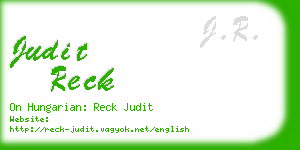 judit reck business card